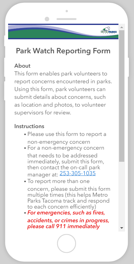 Park Watch Mobile App